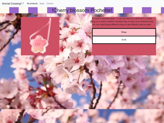 Clickable/Cherry blossom Pochette screenshot