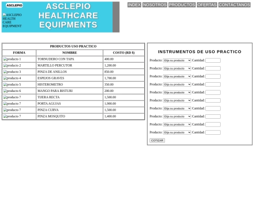 PAGINAS/cotizacion screenshot