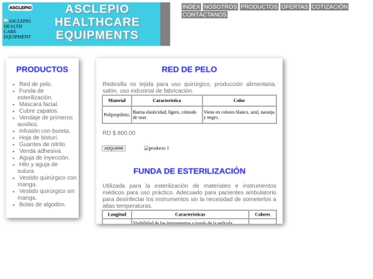 PAGINAS/productosdesechables screenshot