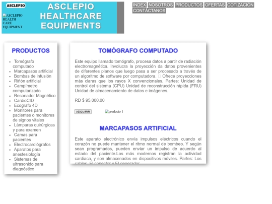 PAGINAS/productoselectronicos screenshot