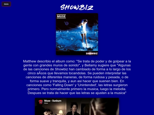 Showbiz screenshot