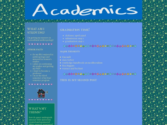 academics screenshot