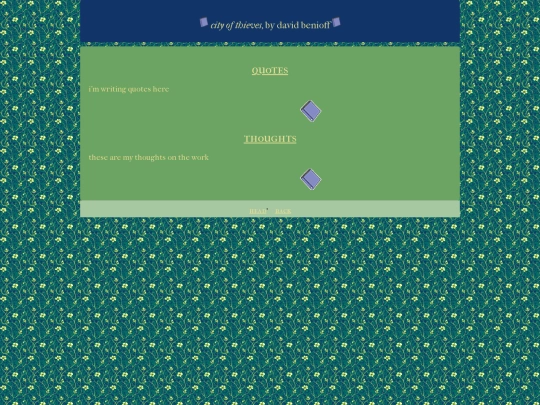 book reviews/cityofthieves screenshot
