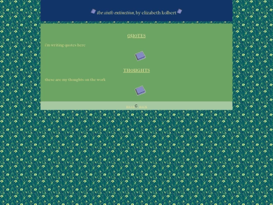 book reviews/sixthextinction screenshot