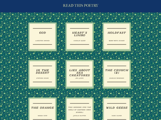 poetry screenshot
