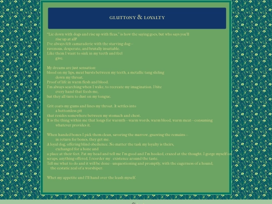 poetry/my poetry/glutton screenshot