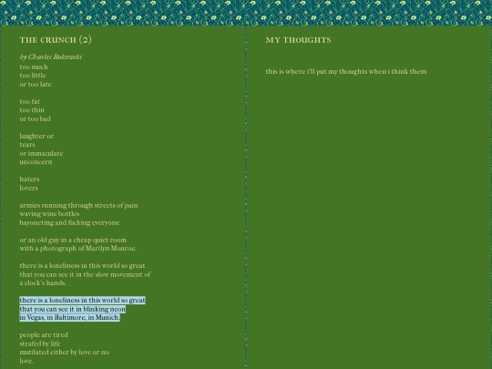 poetry/recs/thecrunch screenshot