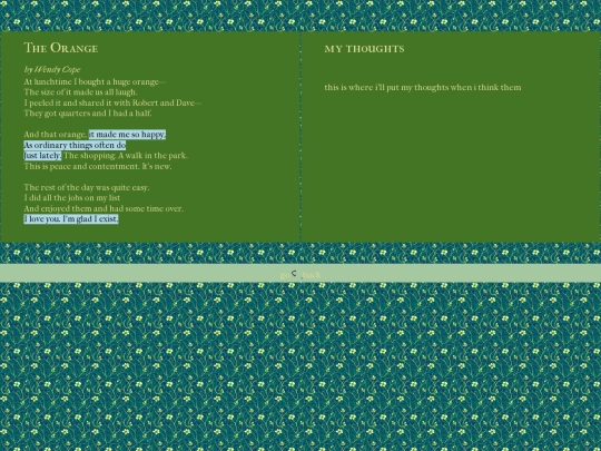 poetry/recs/theorange screenshot