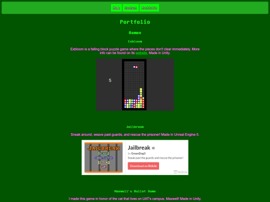 portfolio screenshot