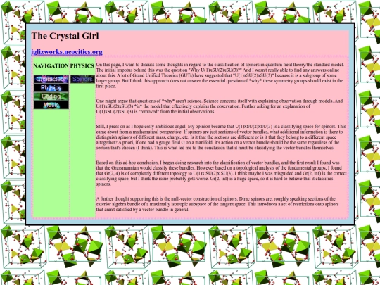 Sites/spinors screenshot