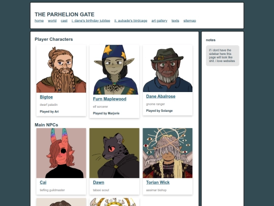 parhelion/cast screenshot