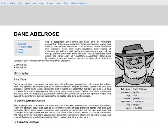 parhelion/profile/dane screenshot