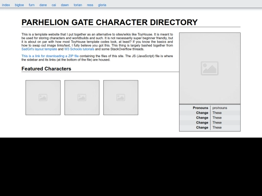 parhelion/profile/wikiindex screenshot