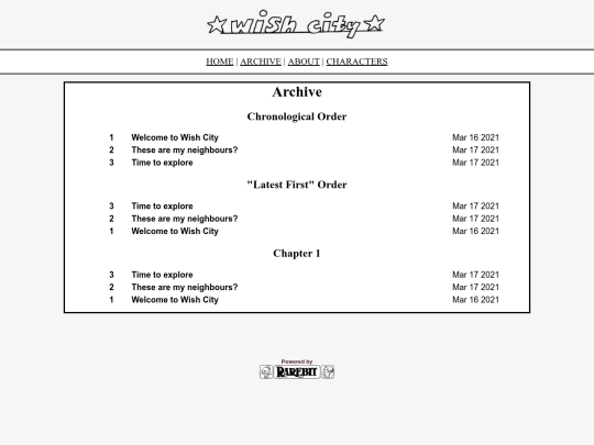 archive screenshot