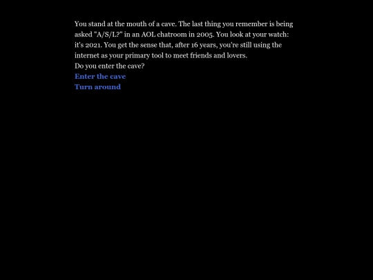 You stand at the mouth of a cave screenshot