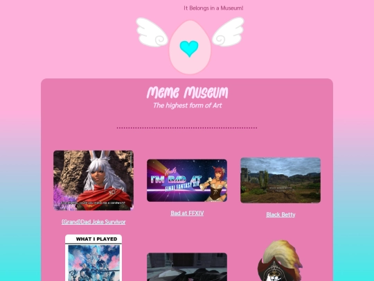 ffxiv/mememuseum screenshot
