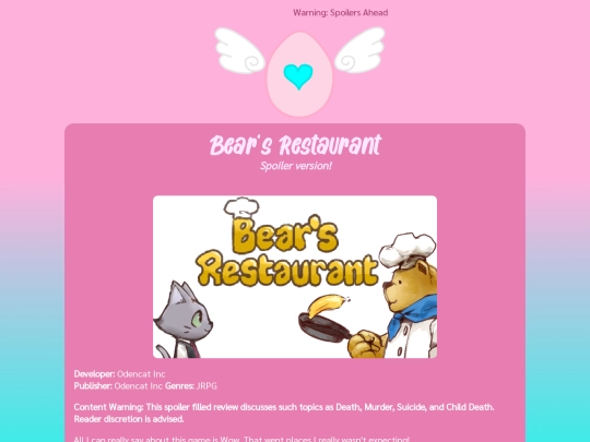 gaming/bearsrestaurant/spoiler screenshot