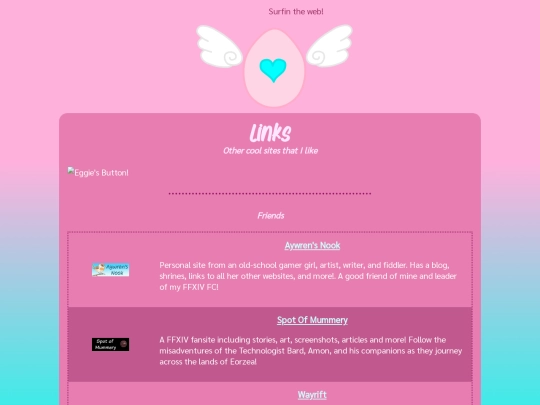 links screenshot