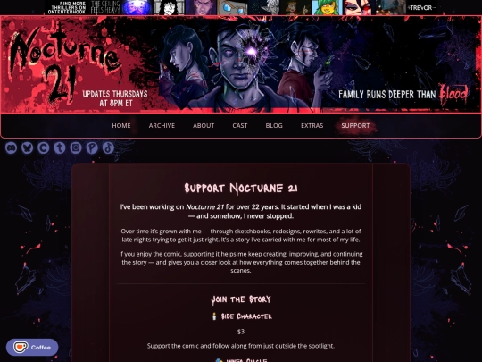support screenshot