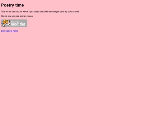 poetry/home screenshot