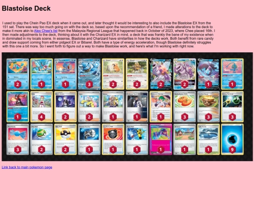 pokemon/decks/blastoise screenshot