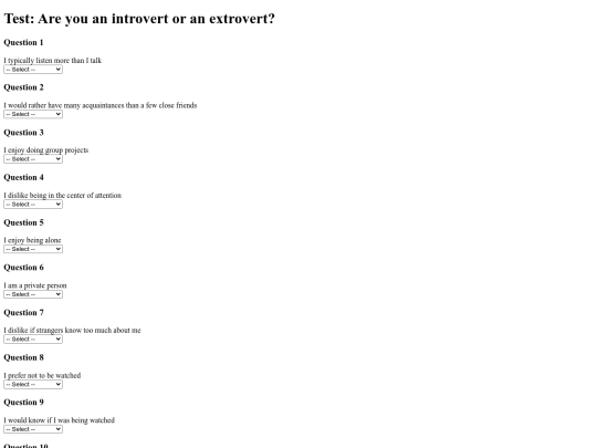 test screenshot