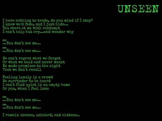 resources/unseen_lyrics screenshot
