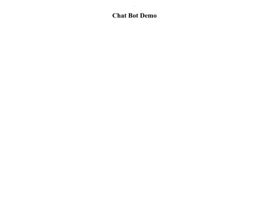 ChatBotDemo screenshot