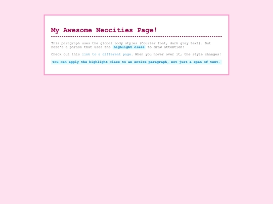 index screenshot