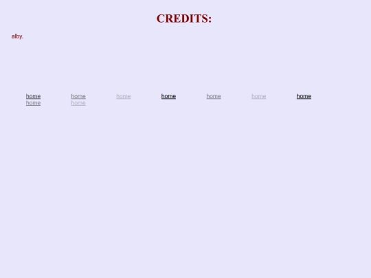CREDITS screenshot