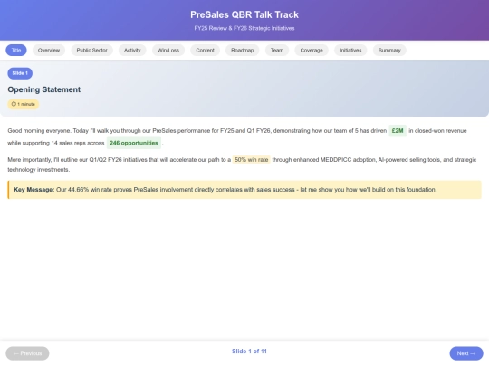 presales-qbr-mobile screenshot