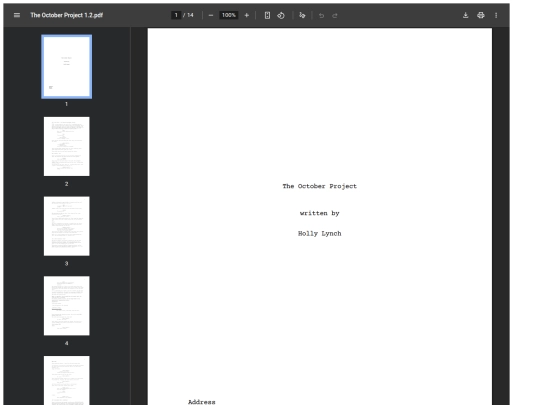 TheOctoberProject screenshot