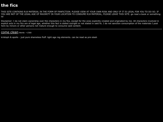 fics screenshot