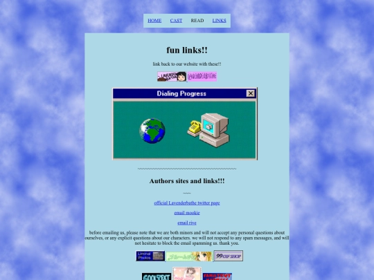 links screenshot