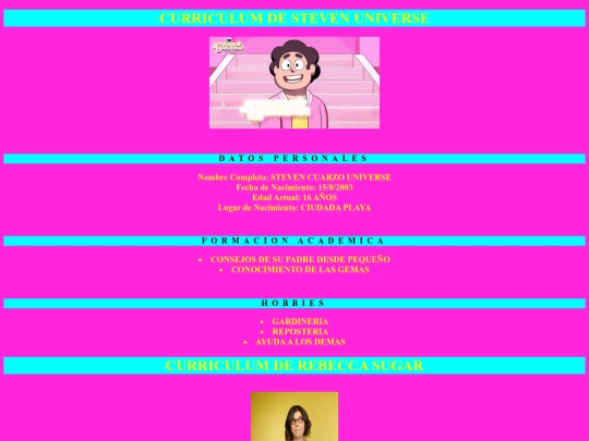 curriculum screenshot