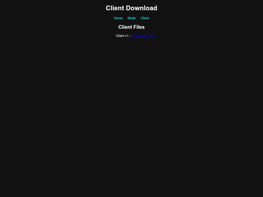client screenshot