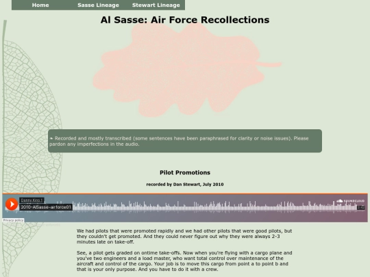 People/Sasse/article-al-sasse-airforce screenshot