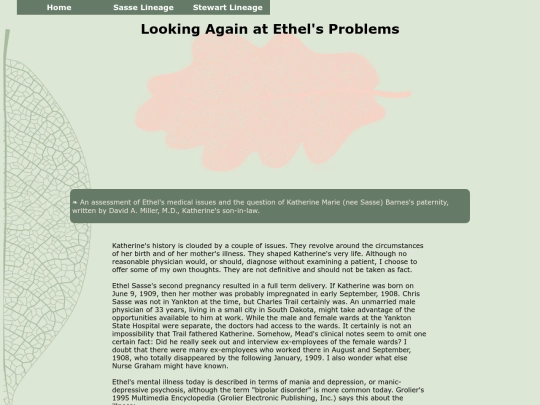 People/Sasse/article-ethel-mary-senter-mental-health screenshot