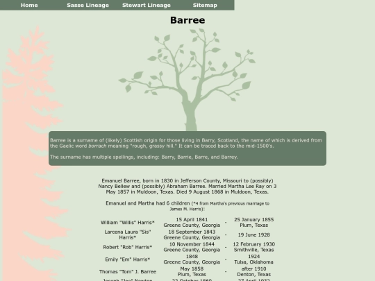 barreefamily screenshot