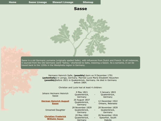 sassefamily screenshot