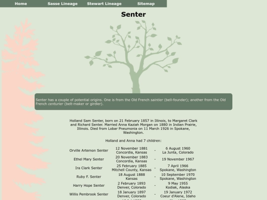 senterfamily screenshot