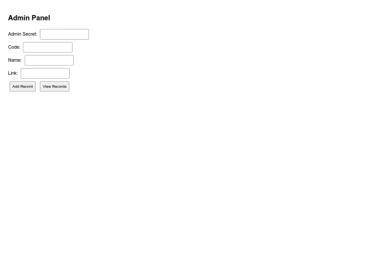 admin screenshot