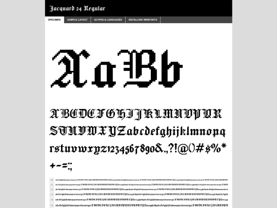 jacquard/jacquard24-regular-demo screenshot