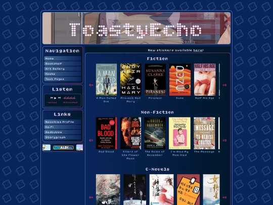 Pages/booklist screenshot