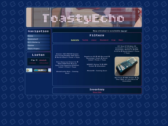 Pages/keyboards screenshot