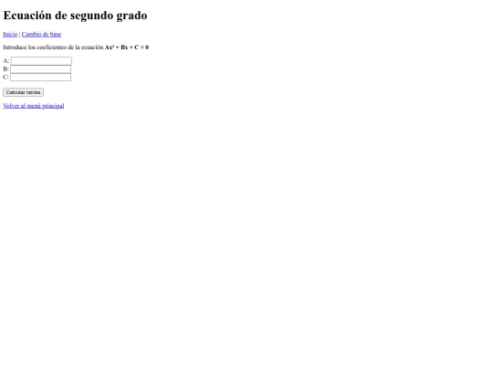 ecuacion2grado screenshot