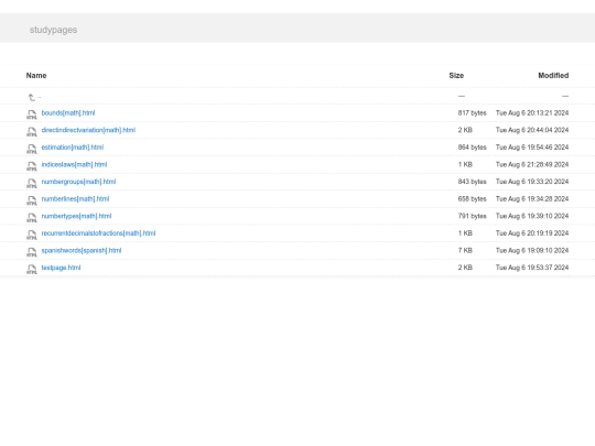 pages/studypages/list screenshot