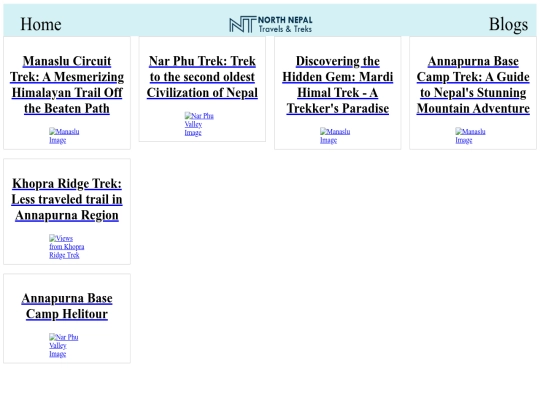 Blog screenshot