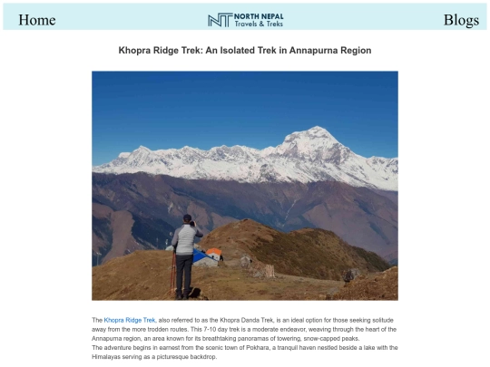 KhopraRidgetrek screenshot