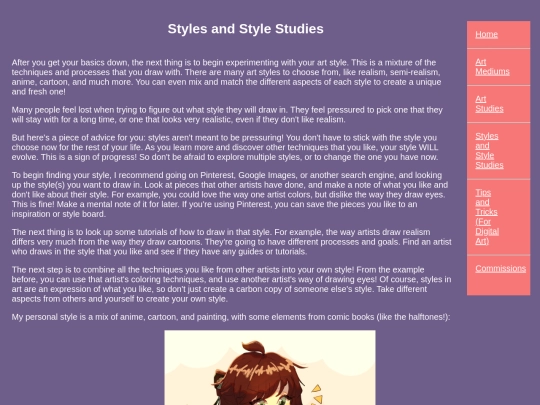 finalproject/stylesandstylestudies screenshot
